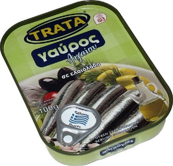 Γαύρος Αιγαίου σε Ελληνικό Ελαιόλαδο Trata (100 g)