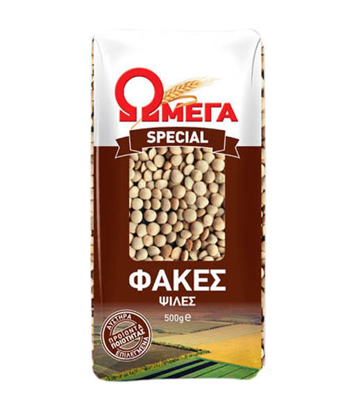 Φακές Ψιλές Ωμέγα (500 g)