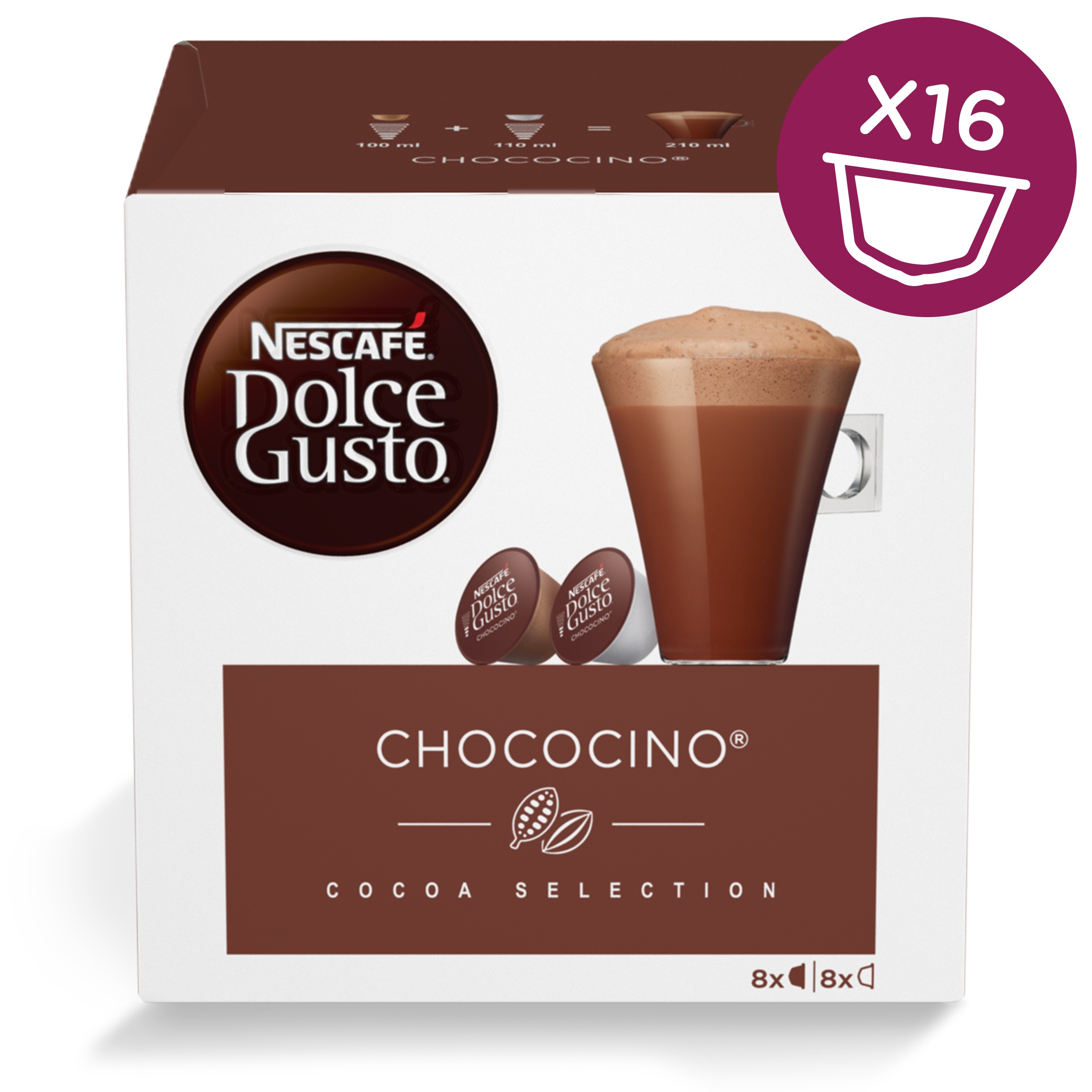 Κάψουλες Chococino για Μηχανή Nescafe Dolce Gusto 2×8 ροφήματα (2×270 g) το 2ο τεμ -50%