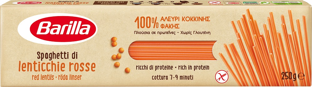 Σπαγγέτι από Αλεύρι Κόκκινης Φακής Barilla (250g)