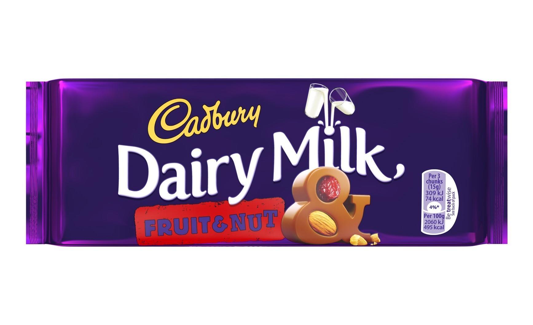 Σοκολάτα Γάλακτος Fruit And Nut Cadbury (110 g) 4100013518