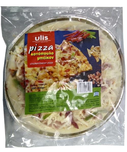 Πίτσα Κοτόπουλο – Μπέικον Ulis (400g)