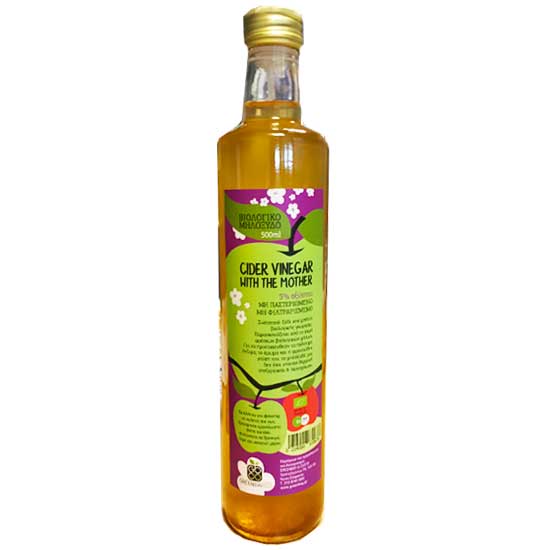 Μηλόξυδο Αφιλτράριστο Βιολογικό Green bay (500ml)