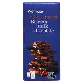 Σοκολάτα Γάλακτος Βελγίου Waitrose (180g)