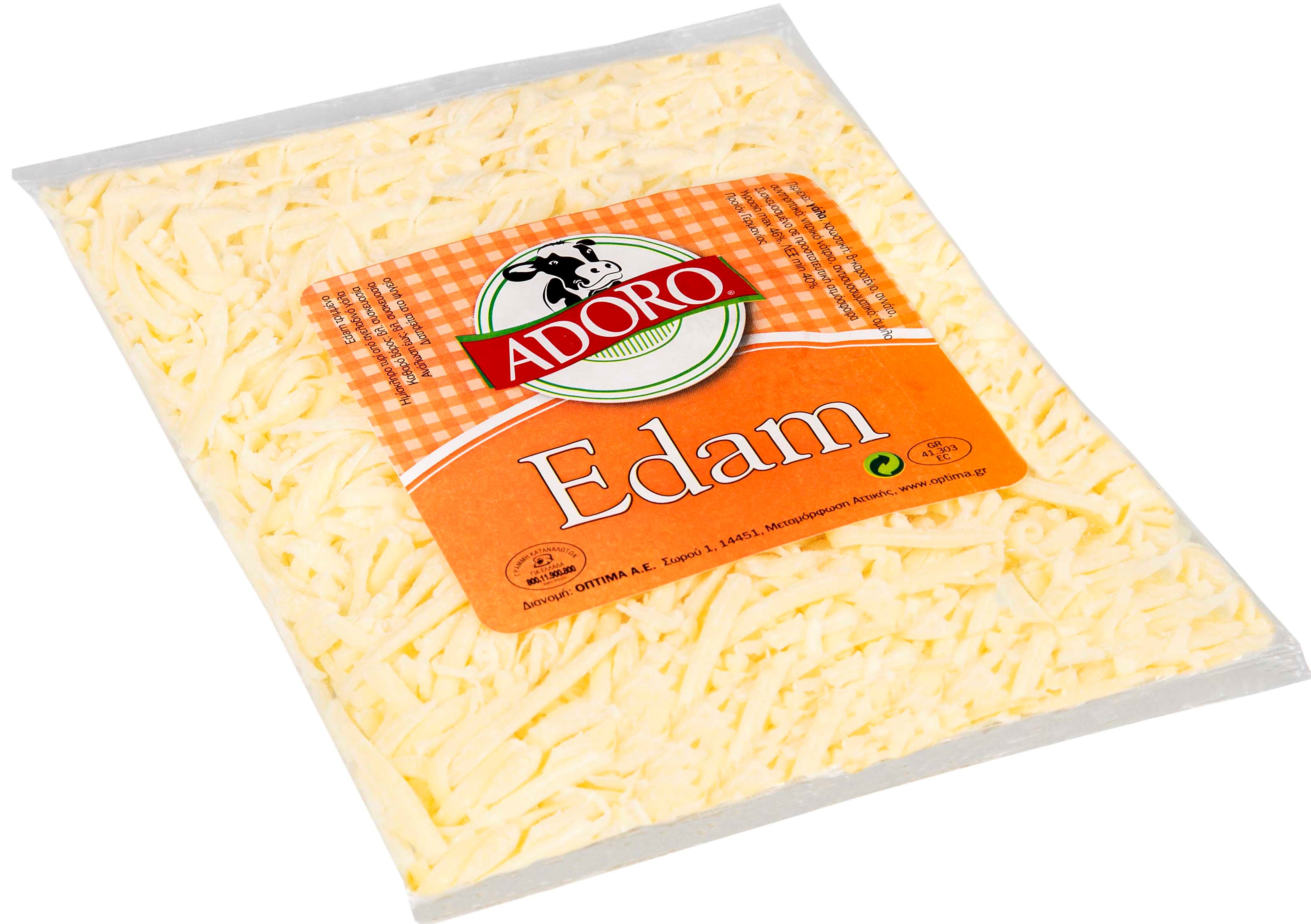 Τυρί Edam Τριμμένο Adoro (300 g)