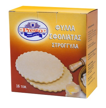 Σφολιατάκια Στρογγυλά Νο5 Κατεψυγμένα Presto (430 g)