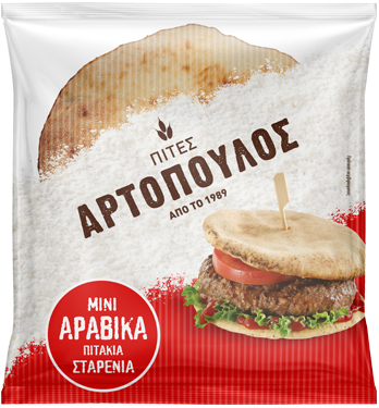 Αραβικά πιτάκια mini σταρένια 8 τεμ. Αρτόπουλος (250 g)