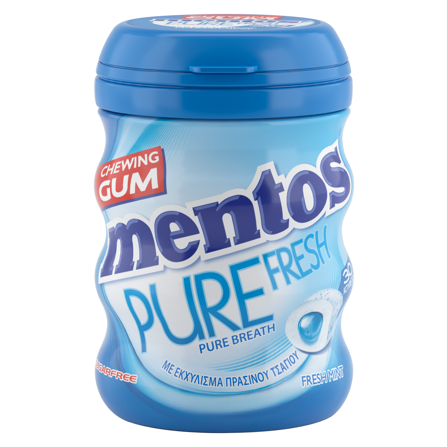 Τσίχλες με Γεύση Mέντας Pure Fresh Mentos (60 g)