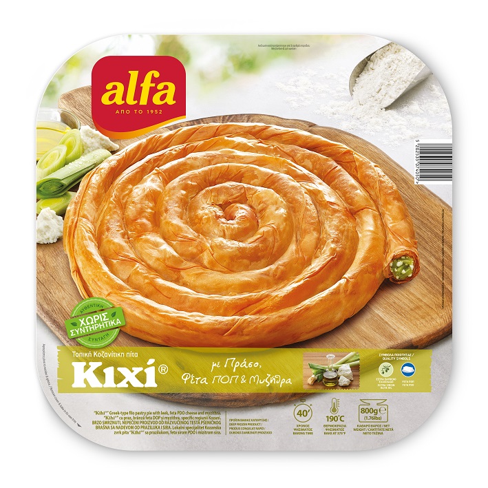 Alfa Κιχί ΤΟΠ Κοζανίτικη Πίτα με Πράσο και Φέτα Alfa (800 g)