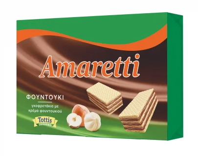 Bingo Γκοφρέτα με Κρέμα Φουντούκι Amaretti (68g)