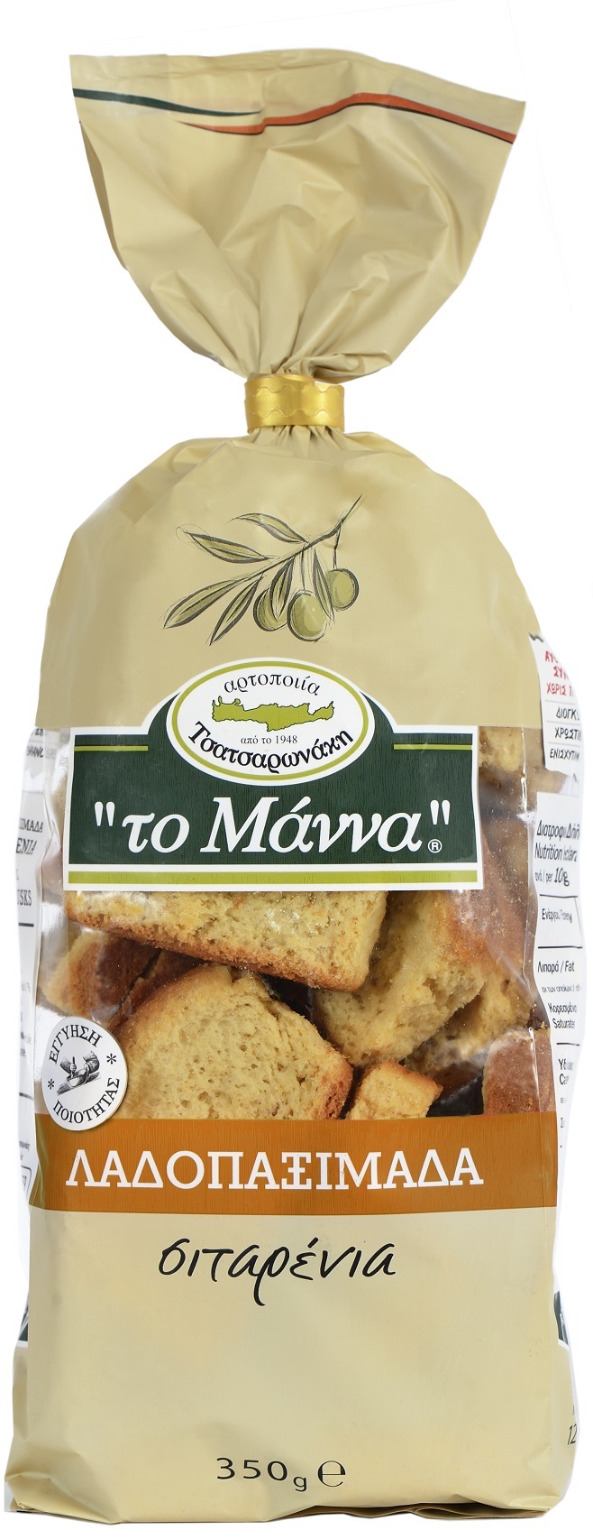 Το Μάννα Λαδοπαξίμαδα Σιταρένια Το Μάννα (350 g)