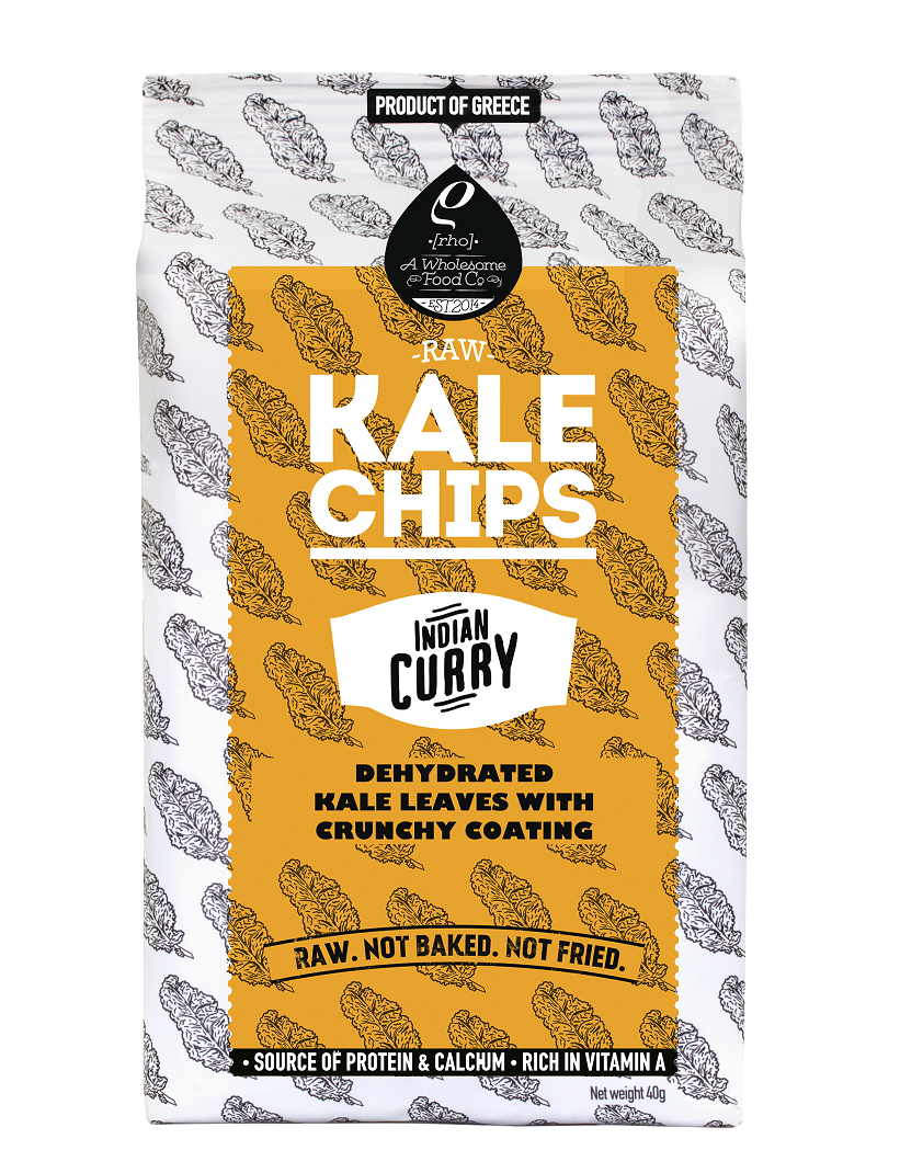 Κέιλ Τσιπς Indian Curry Rho Foods (40g)