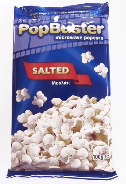 Popbuster Pop Corn με Αλάτι για Μικροκύματα Popbuster (100g)