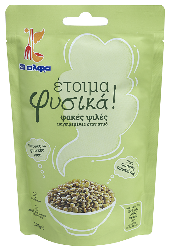 Έτοιμες Φακές Ψιλές 3αλφα (120 g)