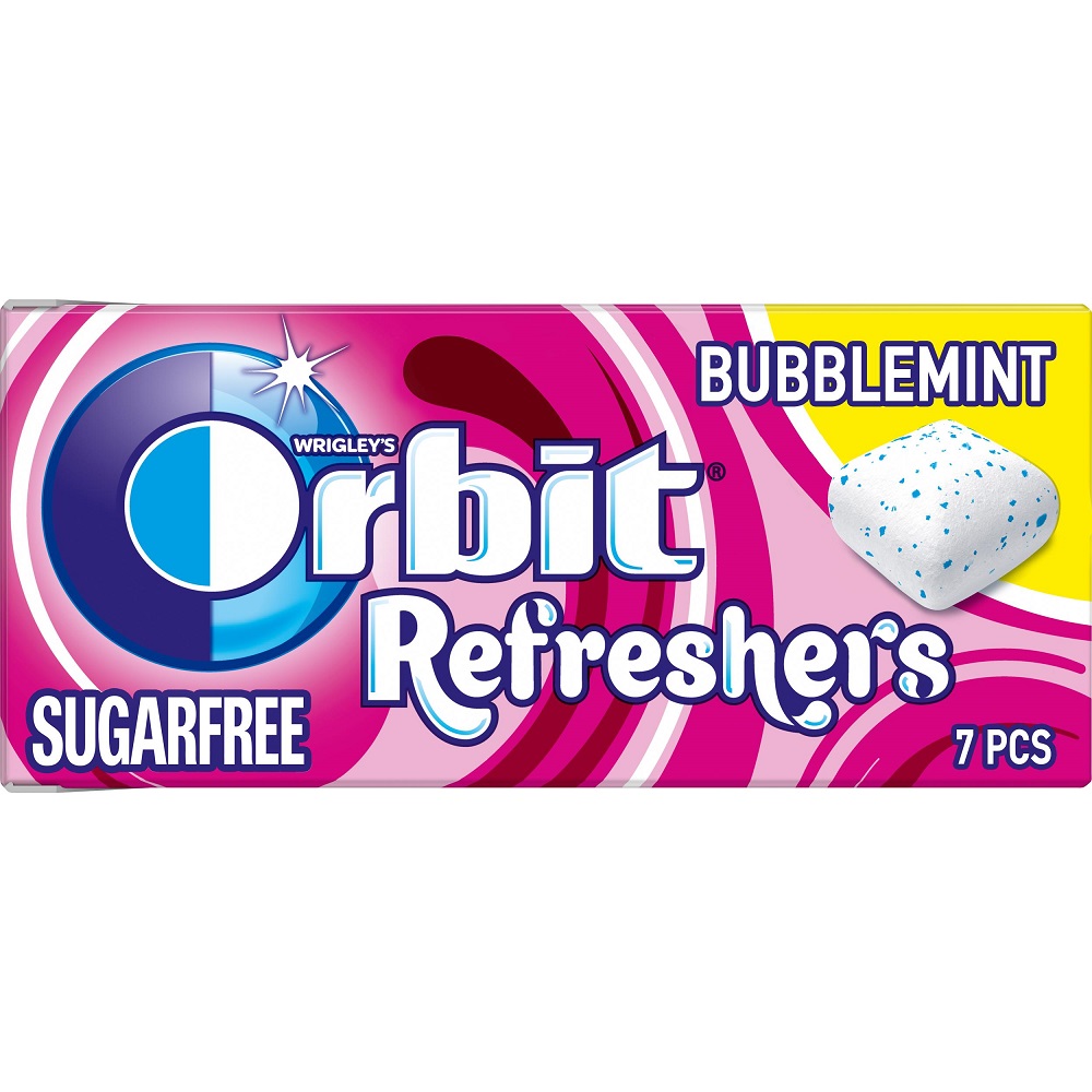 Τσίχλες Bubblemint Κουτάκι Refreshers Orbit (15,6g)