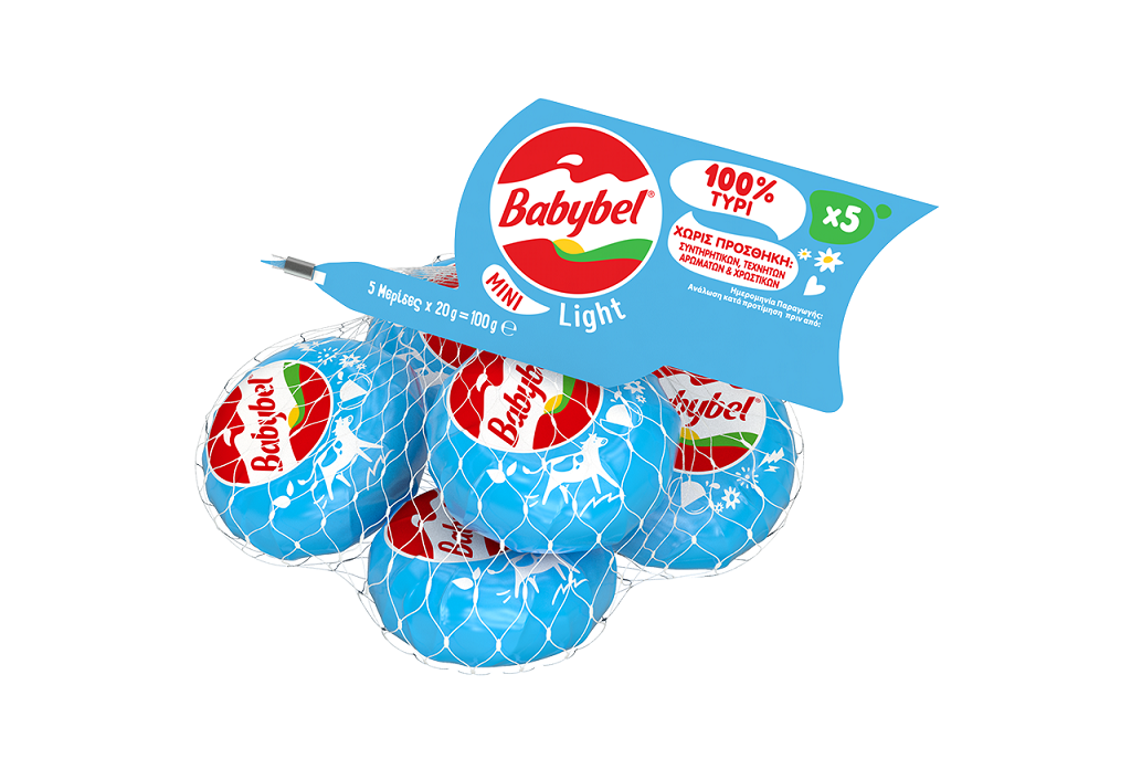 Τυράκια 5 μερίδες Light Mini Babybel (5×20 g)