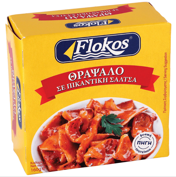 Κόνβα Α.Ε. Θράψαλα σε πικάντικη σάλτσα Flokos (160g)