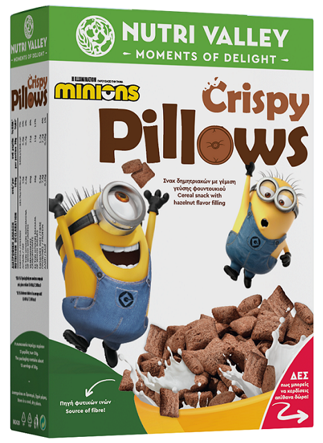 K22 Δημητριακά Minions Crispy Pillows Nutri Valley (375g)