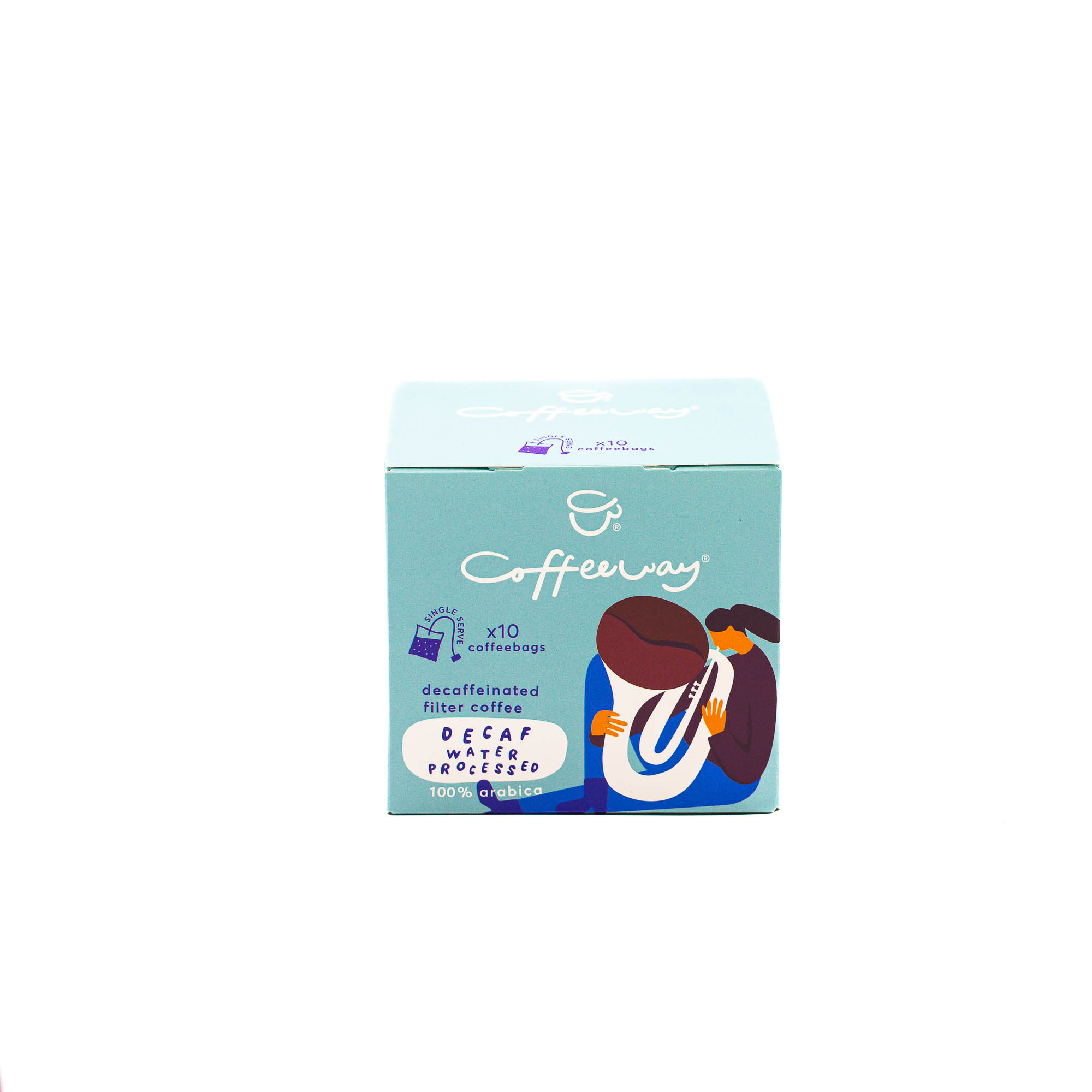 Cafetex Καφές Φίλτρου Ατομικές Μερίδες Decaf Coffeeway (10 τεμ)