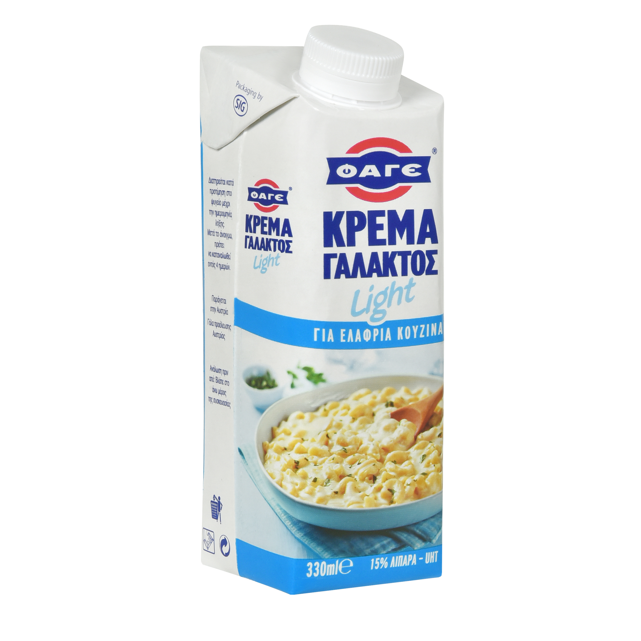 Φάγε Κρέμα Γάλακτος Light 15% λιπαρά Φάγε (330 ml)