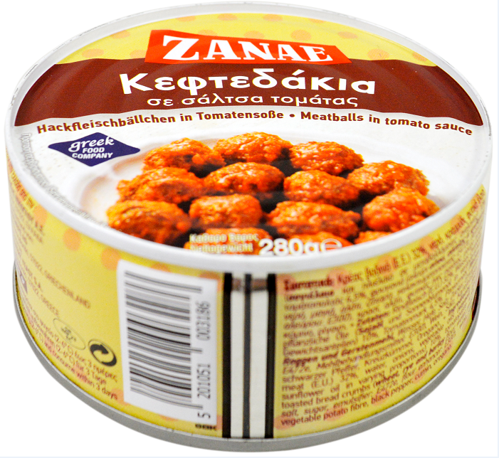 Zanae Κεφτεδάκια με Σάλτσα ZANAE (280g)