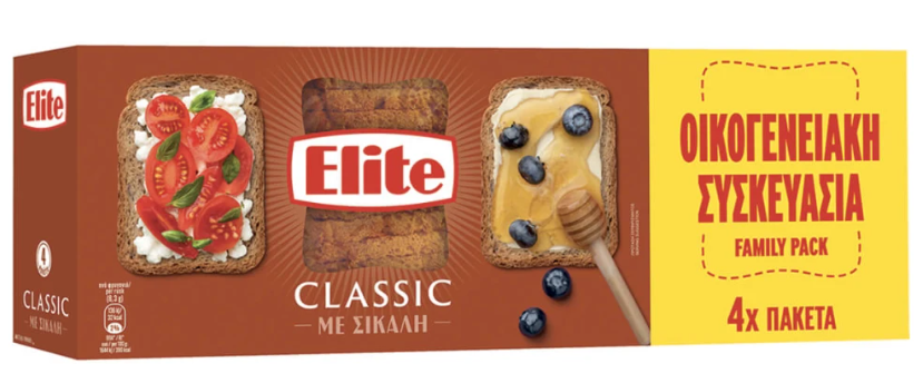 Elbisco Φρυγανιές Σίκαλης Elite (360g)