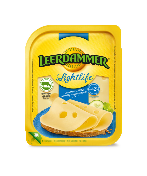 Τυρί σε φέτες light Leerdammer (2×175 g) 1+1 Δώρο