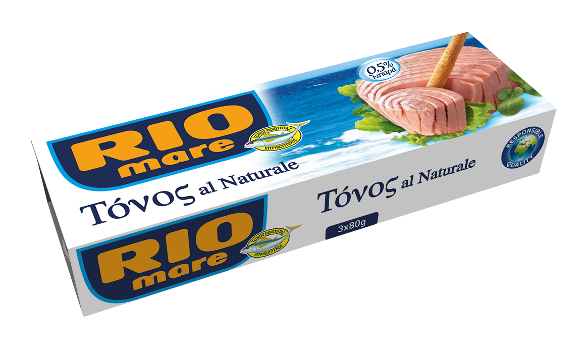 ΤΌΝΟς ΣΕ ΝΕΡΌ RIO MARE (3X80 G)