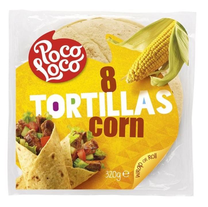 Τορτίγια Καλαμποκιού 8 Τεμ Poco Loco (320 g)