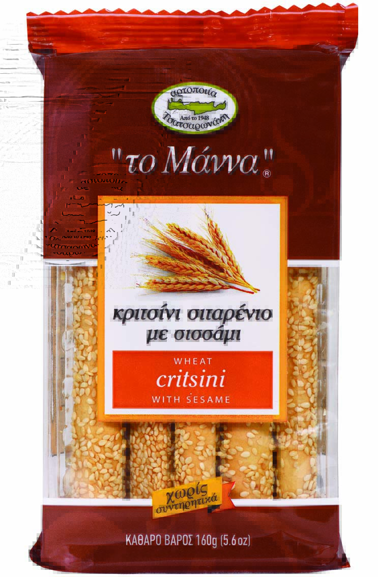 Κριτσίνι Σιταρένιο Με Σουσάμι Το Μάννα (160 g)