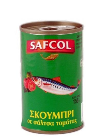 Σκουμπρί σε Σάλτσα Τομάτας Safcol (155 g)