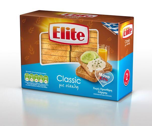 Φρυγανιές Σίκαλης 0.7% Αλάτι Elite (180 g)