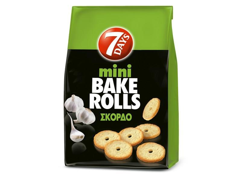 Bake Rolls Mini Σκόρδο 7 Days (160 g)