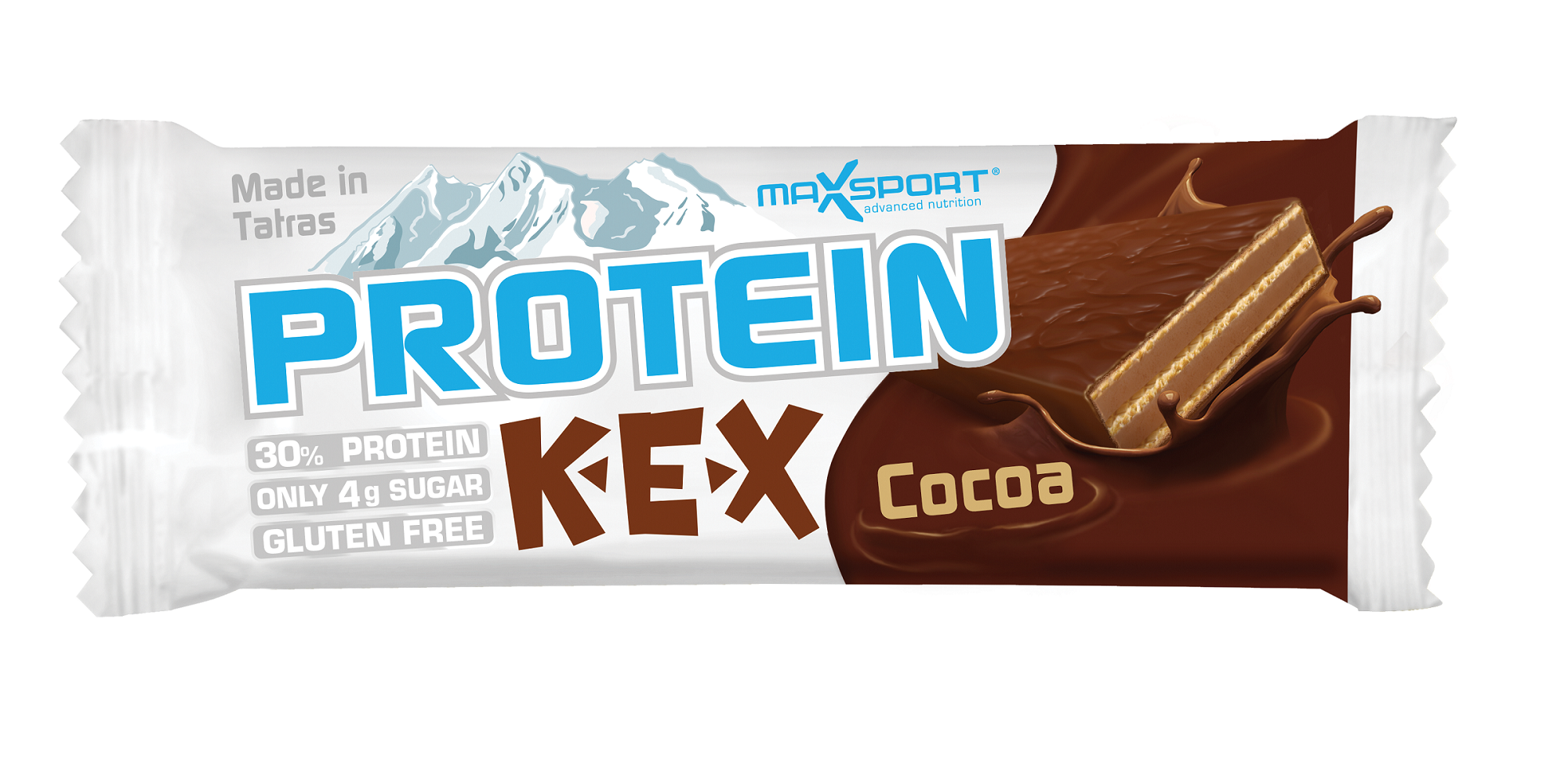 Γκοφρέτα πρωτείνης Κακάο Kex Maxsport (40g)