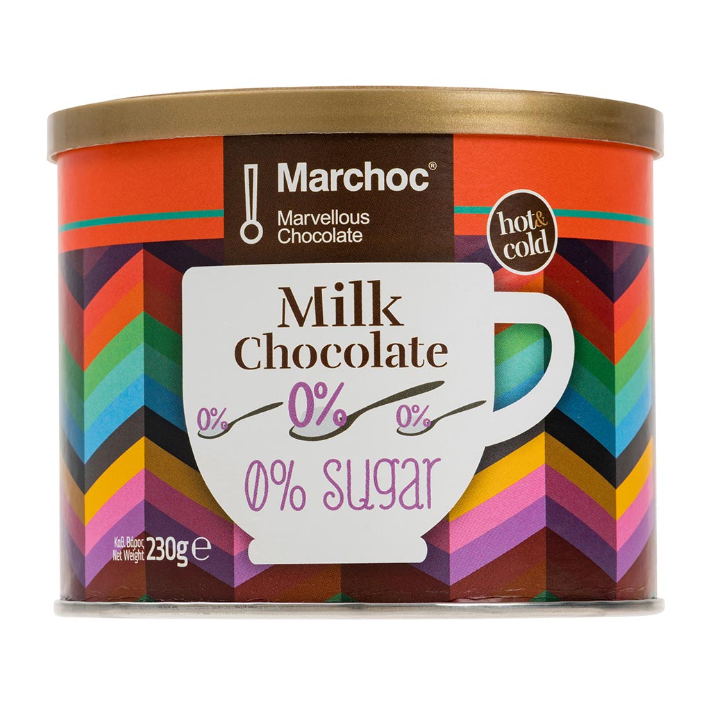 Atlanta Ρόφημα Σοκολάτας Γάλακτος 0% Ζάχαρη Marchoc (230 g)