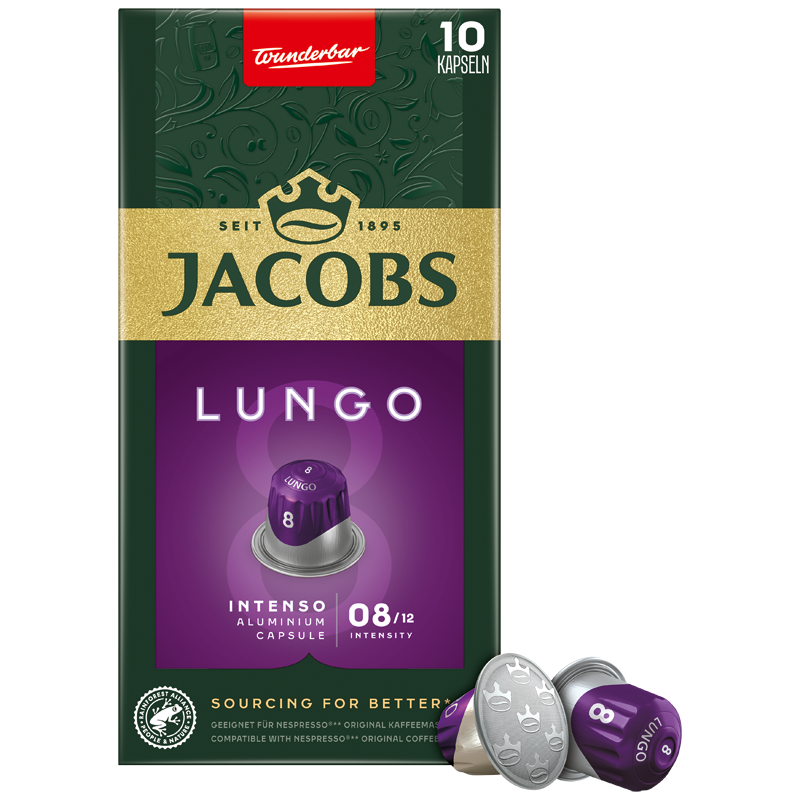 Jacobs Douwe Egberts Κάψουλες espresso Lungo Intenso Jacobs (10 τεμ)