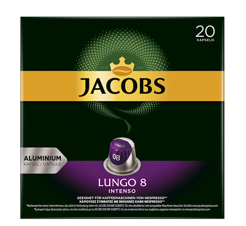 Espresso Κάψουλες Lungo Intenso Jacobs (20 τεμ)