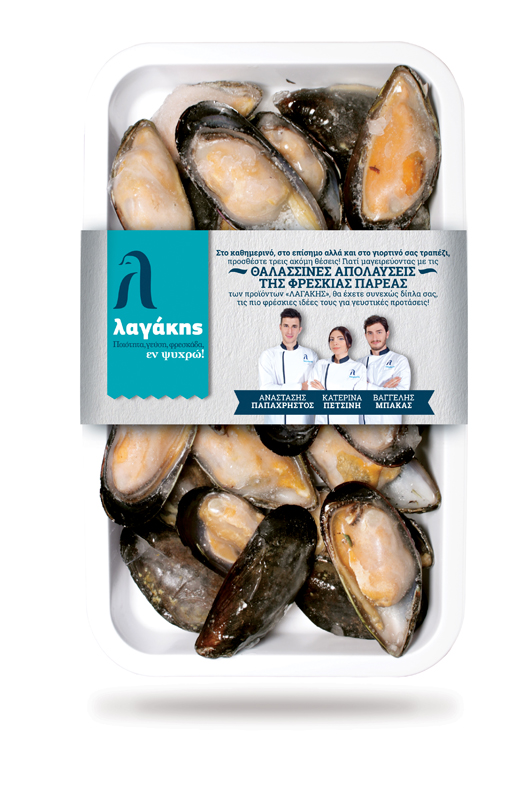 Μύδια 1/2 Κέλυφος Κατεψυγμένα Λαγάκης (500g – κ.β.425g)