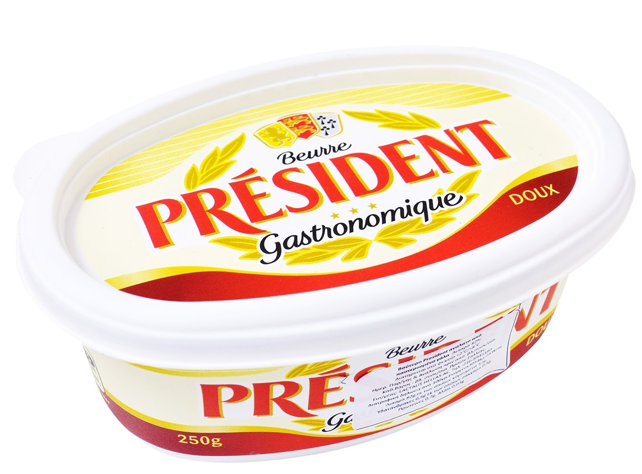 Βούτυρο Ανάλατο σε Σκαφάκι President (250 g)