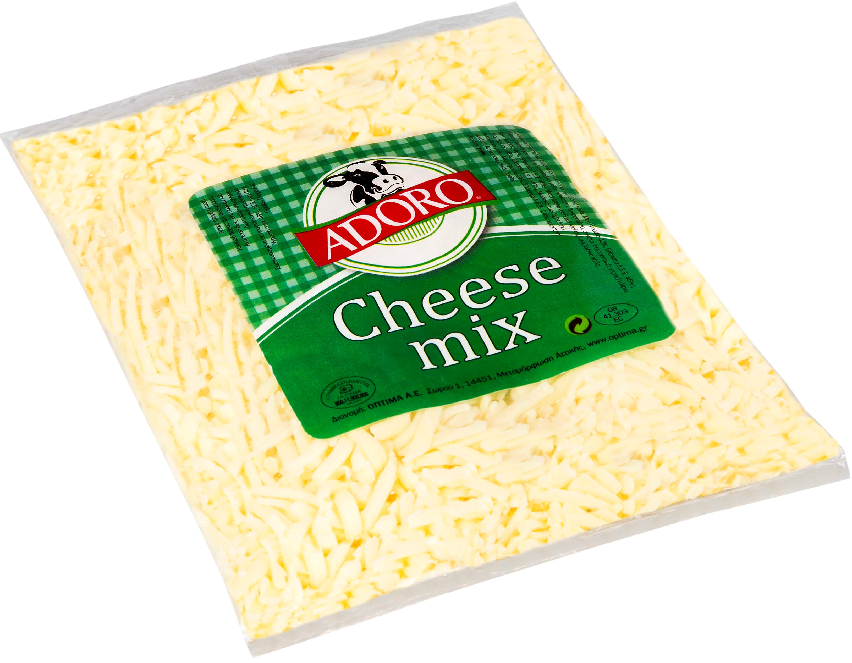 Μείγμα Τριμμένων Τυριών Adoro (300 g)