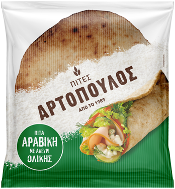Αραβική πίτα ολικής άλεσης 6 τεμ. Αρτόπουλος (350 g)