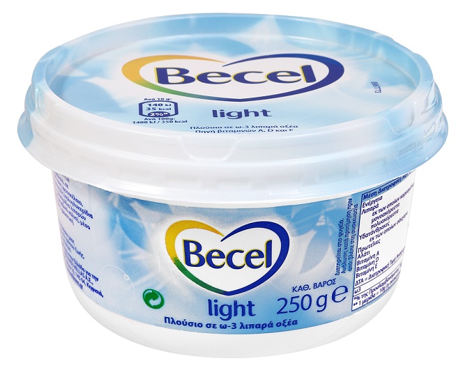 Μαργαρίνη με χαμηλά λιπαρά Becel (250g)