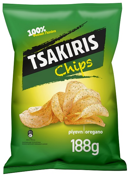 Τσιπς με Ρίγανη Tsakiris (188g)