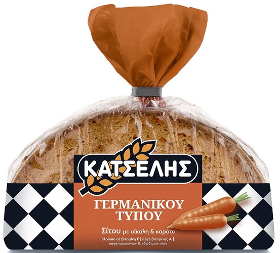 Ψωμί Γερμανικού Τύπου Σταρένιο με Καρότο Κατσέλης (400g)