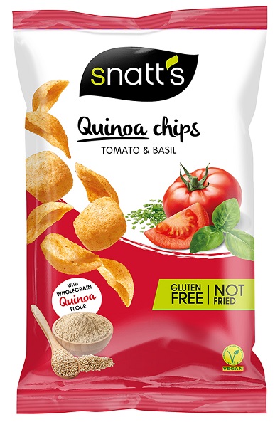 Τσιπς Κινόας με Τομάτα – Βασιλικό Snatt’s (85g)