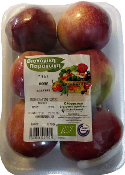 Μήλα Κόκκινα Βιολογικά Ελληνικά (ελάχιστο βάρος 950g)