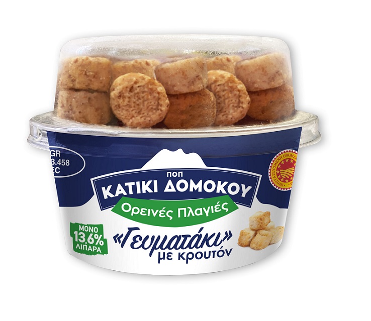 Κατίκι Δομοκού Γευματάκι με κρουτόν Π.Ο.Π. Δομοκός,Ορεινές Πλαγιές (152g)