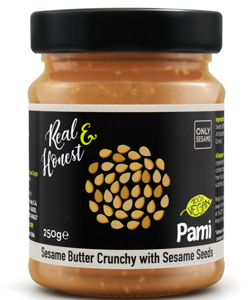 Ταχίνι Crunchy Χωρίς Προσθήκη Ζάχαρης Real & Honest (250g)