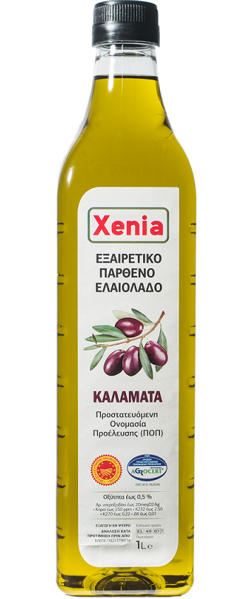 Εξαιρετικό Παρθένο Ελαιόλαδο Π.Ο.Π. Καλαμάτα Xenia (1lt)