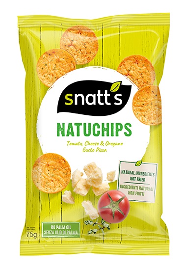Τσιπς με Ντομάτα,Τυρί & Ρίγανη, Snatt’s (75g)